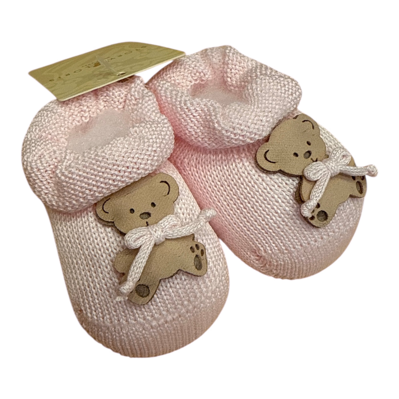 Scarpine neonato rosa con orsetto – Story Loris