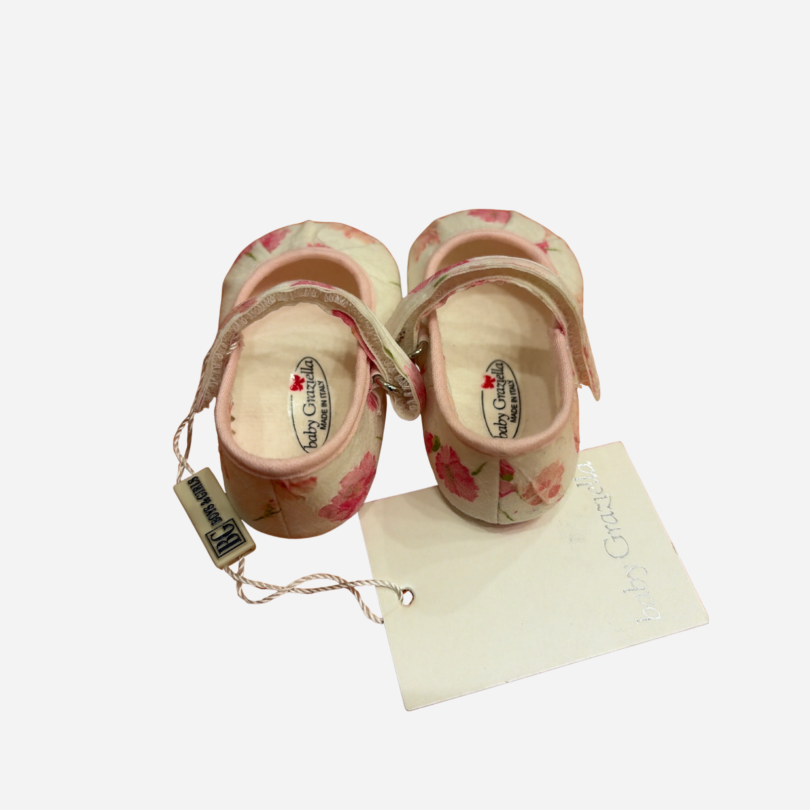 Scarpine Neonata Baby Camomilla Floreali con Cinturino