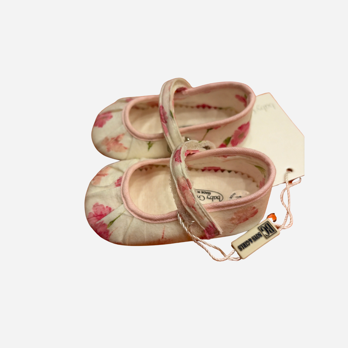 Scarpine Neonata Baby Camomilla Floreali con Cinturino