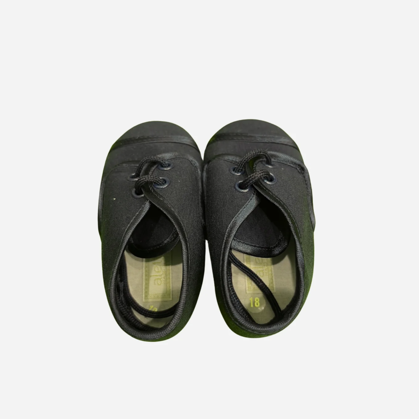 Scarpine Neonato Nere Eleganti con Lacci