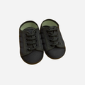 Scarpine Neonato Nere Sportive con Lacci Aletta