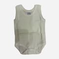 Body Neonato Smanicato Panna in Cotone