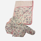 Set Neonata Rosa con Tutina e Copertina Fantasia Mare