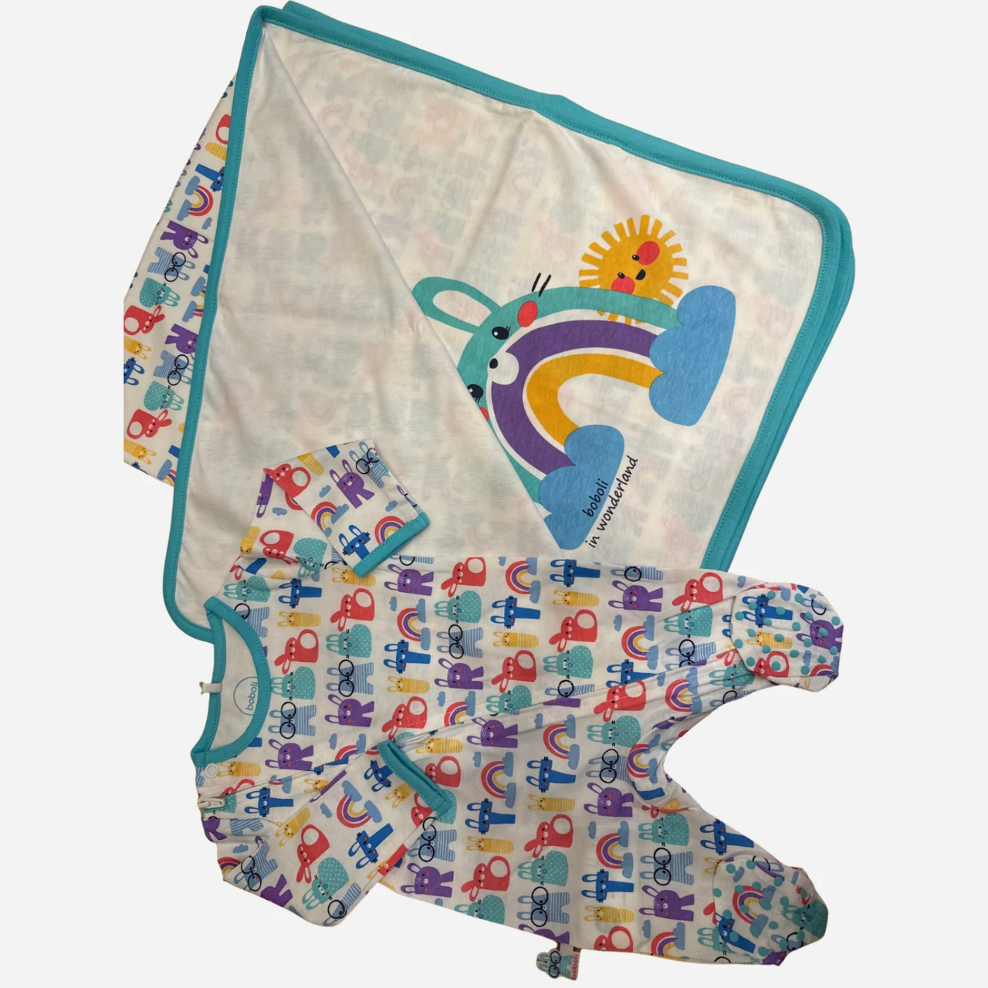 Set Neonata Boboli Wonderland con Tutina e Copertina