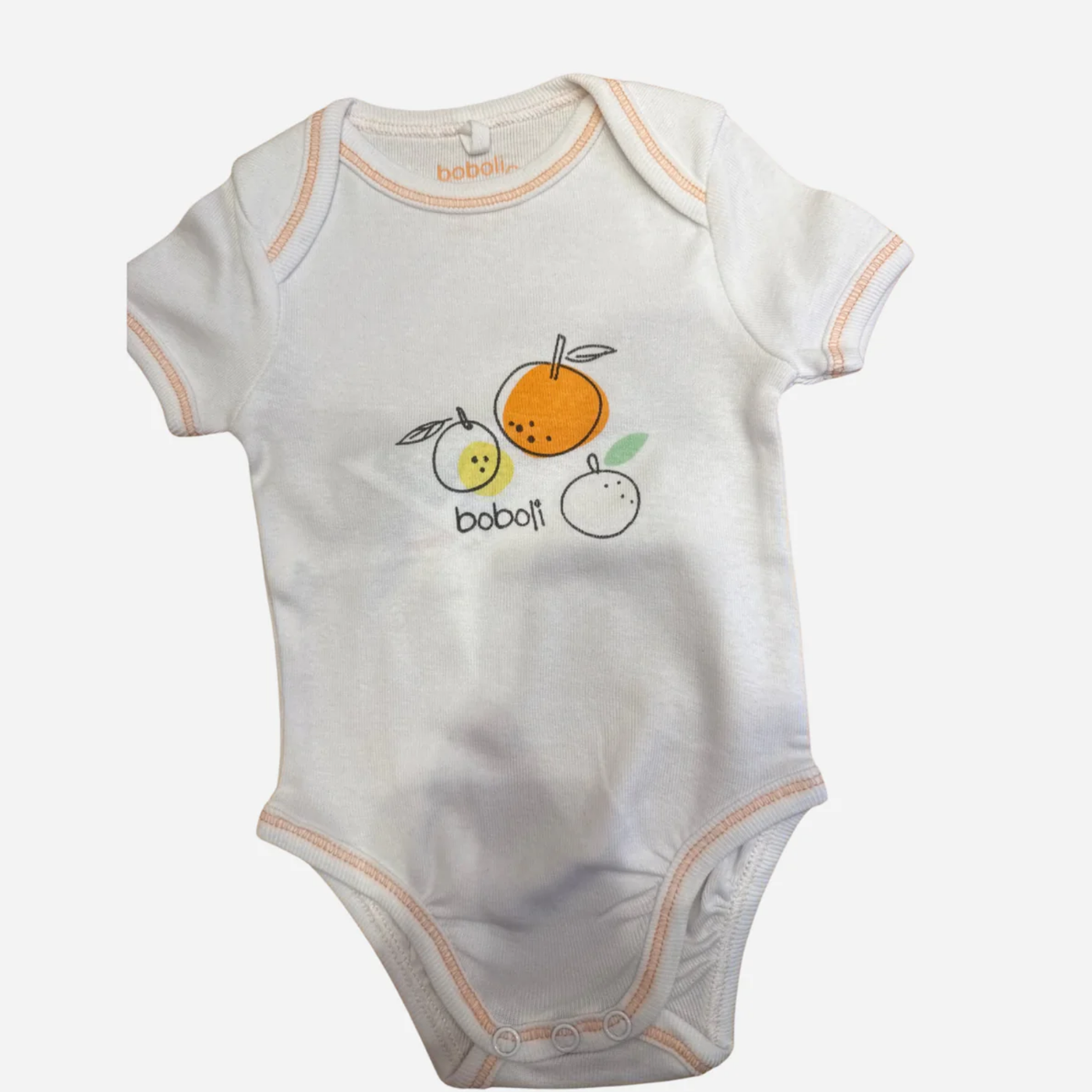 Body Neonato Boboli Bianco con Stampa Frutta Boboli