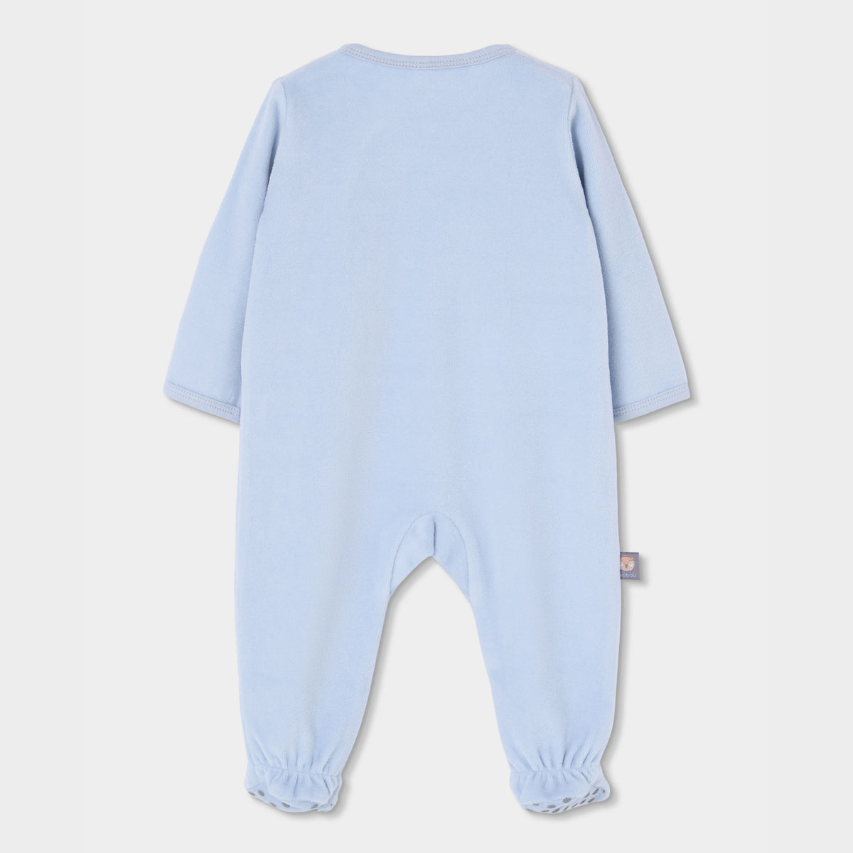 Tutina neonato Boboli azzurra con gufetti e piedini