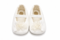 Scarpine Neonata Bianche con Fiore Laterale – Ambarabà