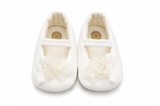 Scarpine Neonata Bianche con Fiore Laterale – Ambarabà