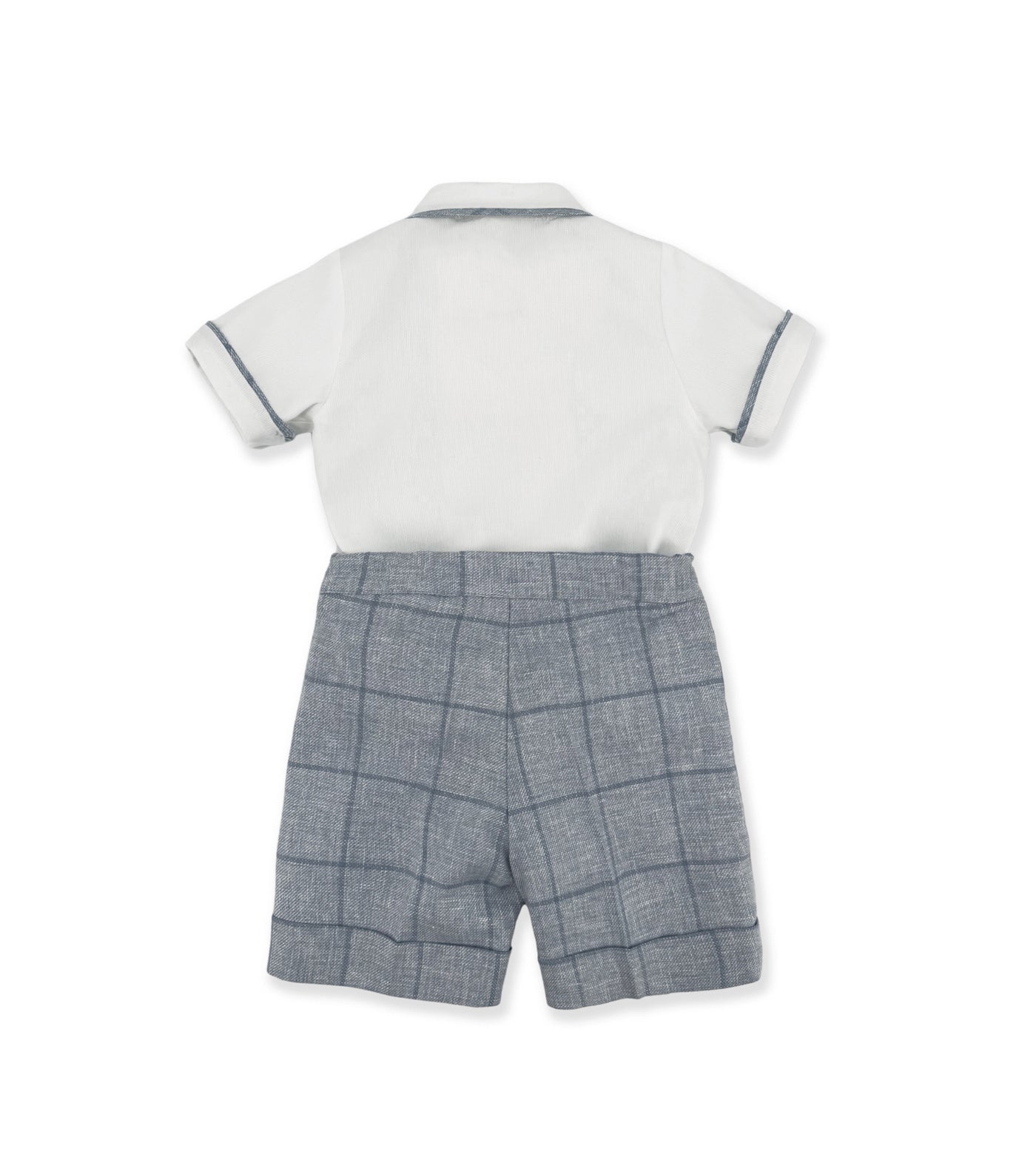 Completo Inglese Neonato con Camicia Doppiopetto e Papillon – La Stupenderia