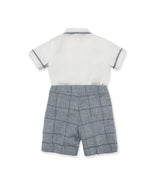 Completo Inglese Neonato con Camicia Doppiopetto e Papillon – La Stupenderia