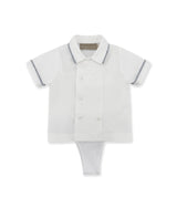 Completo Inglese Neonato con Camicia Doppiopetto e Papillon – La Stupenderia