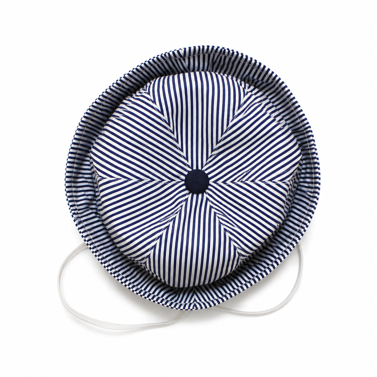 Set Cerimonia Neonato 3 Pezzi Pagliaccetto Blu Navy a Righe – Aletta