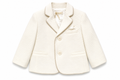 Giacca elegante Bimbalò da bambino color panna con profili beige