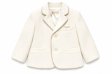 Giacca elegante Bimbalò da bambino color panna con profili beige