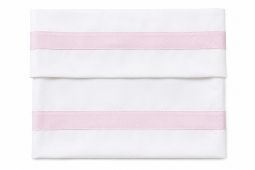 Set lenzuola neonato Piccola Giuggiola bianco con fascia rosa