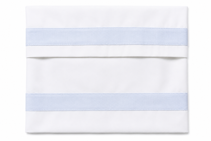 Set lenzuola neonato Piccola Giuggiola bianco con fascia cielo