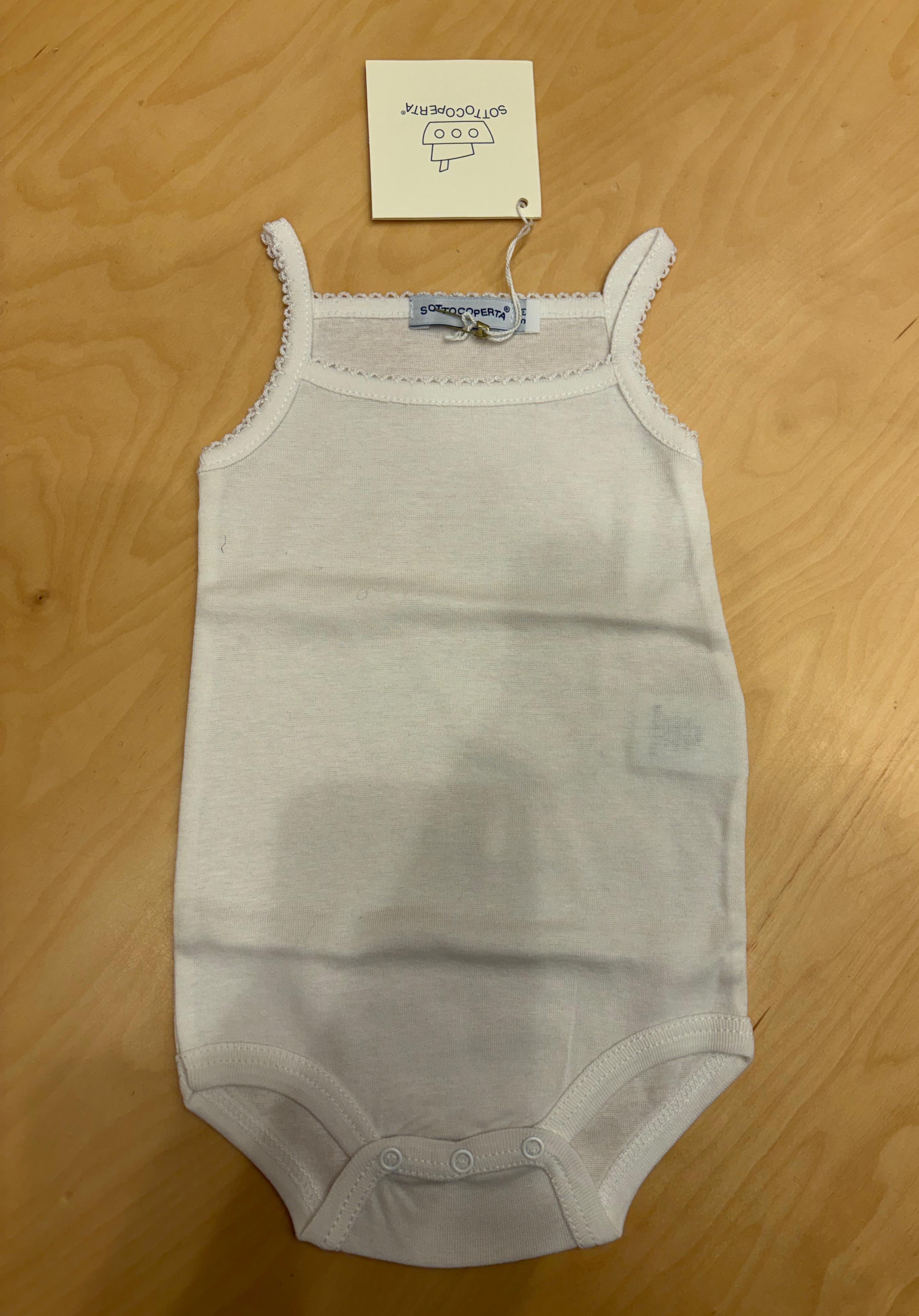 Body neonata con spalline in cotone – Sottocoperta