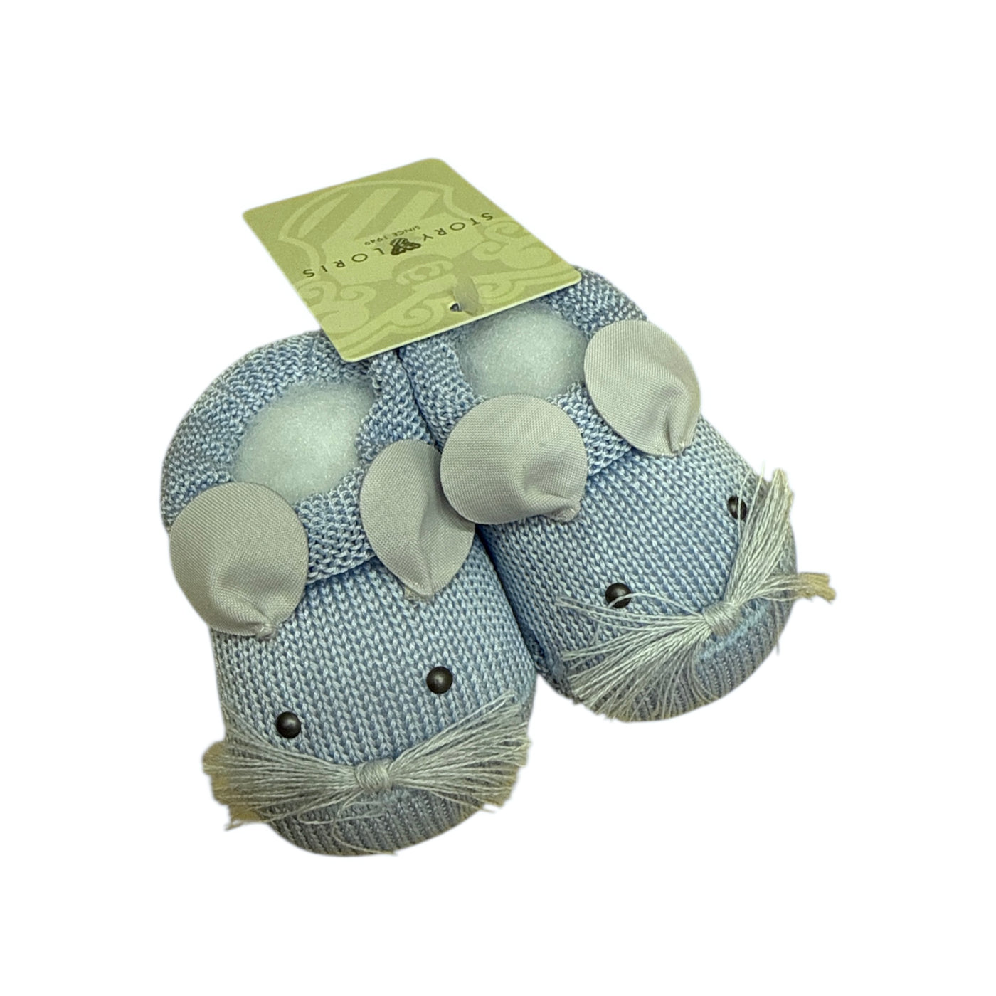 Scarpine neonato azzurre con topolino – Story Loris