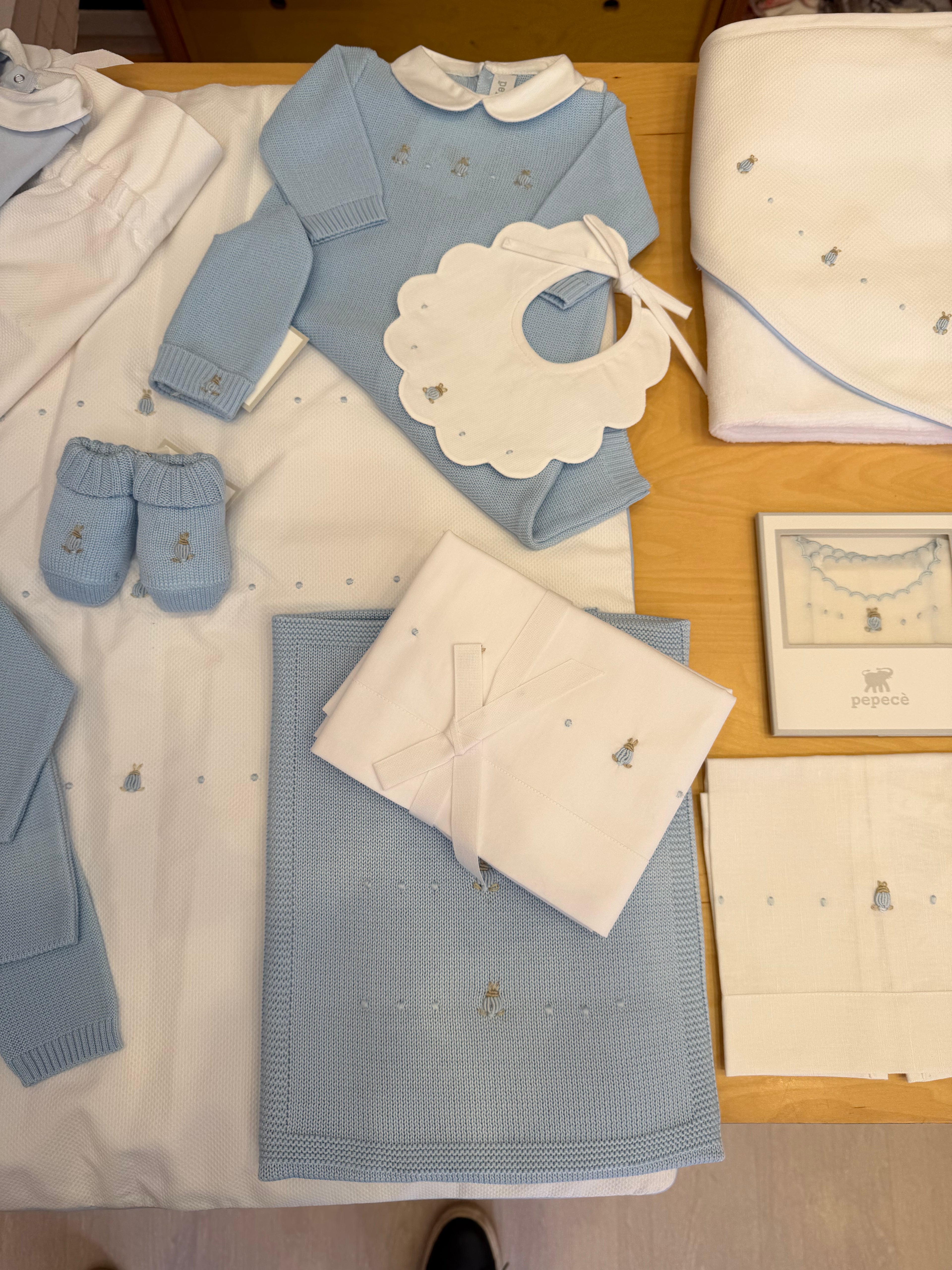 PEPE C'E' SET COMPLETO CONIGLIETTO - CIELO MASCHIO