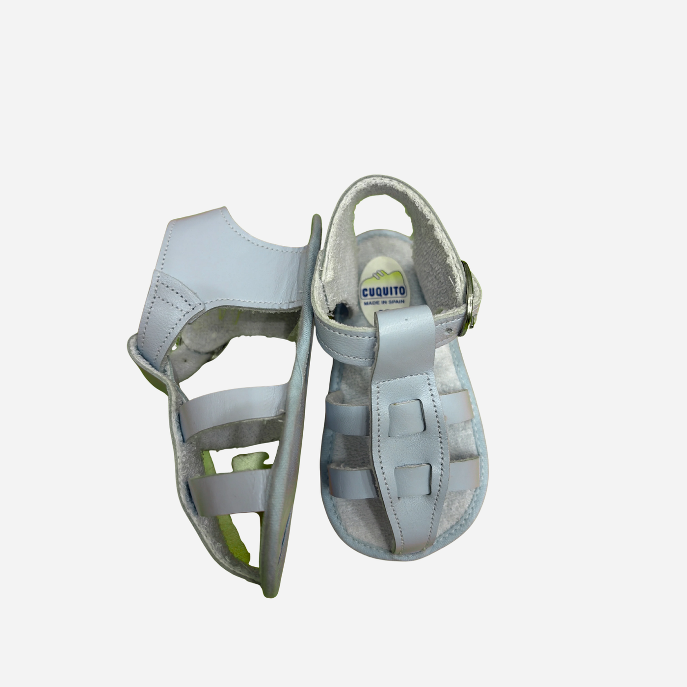 Sandali Neonato Cuquito Azzurri con Cinturino Coquito