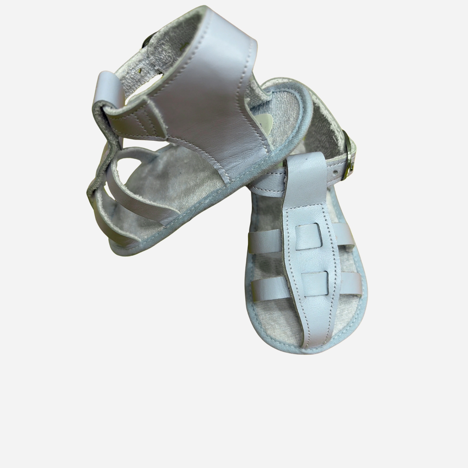 Sandali Neonato Cuquito Azzurri con Cinturino Coquito