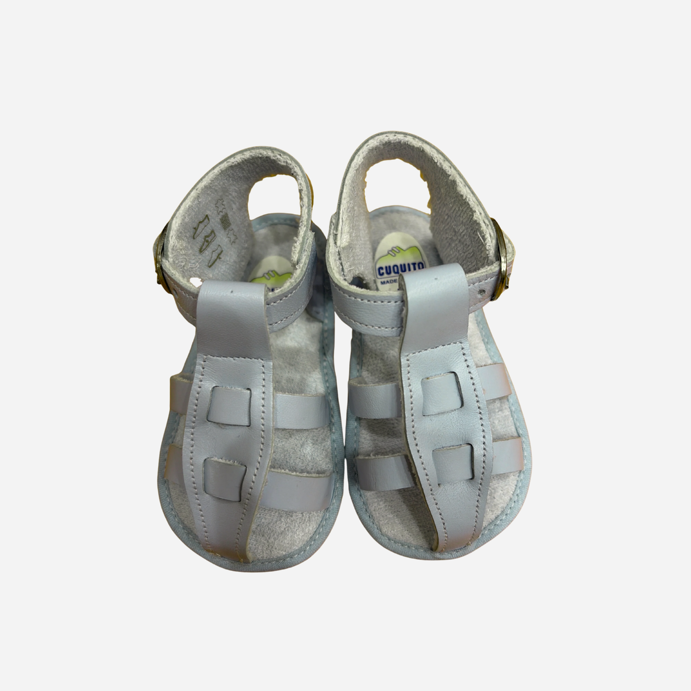 Sandali Neonato Cuquito Azzurri con Cinturino Coquito