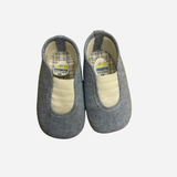 Scarpine Neonato Cuquito Grigie in Tessuto con Elastico Coquito