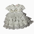 Abito - con Fiori e Balze in Tulle