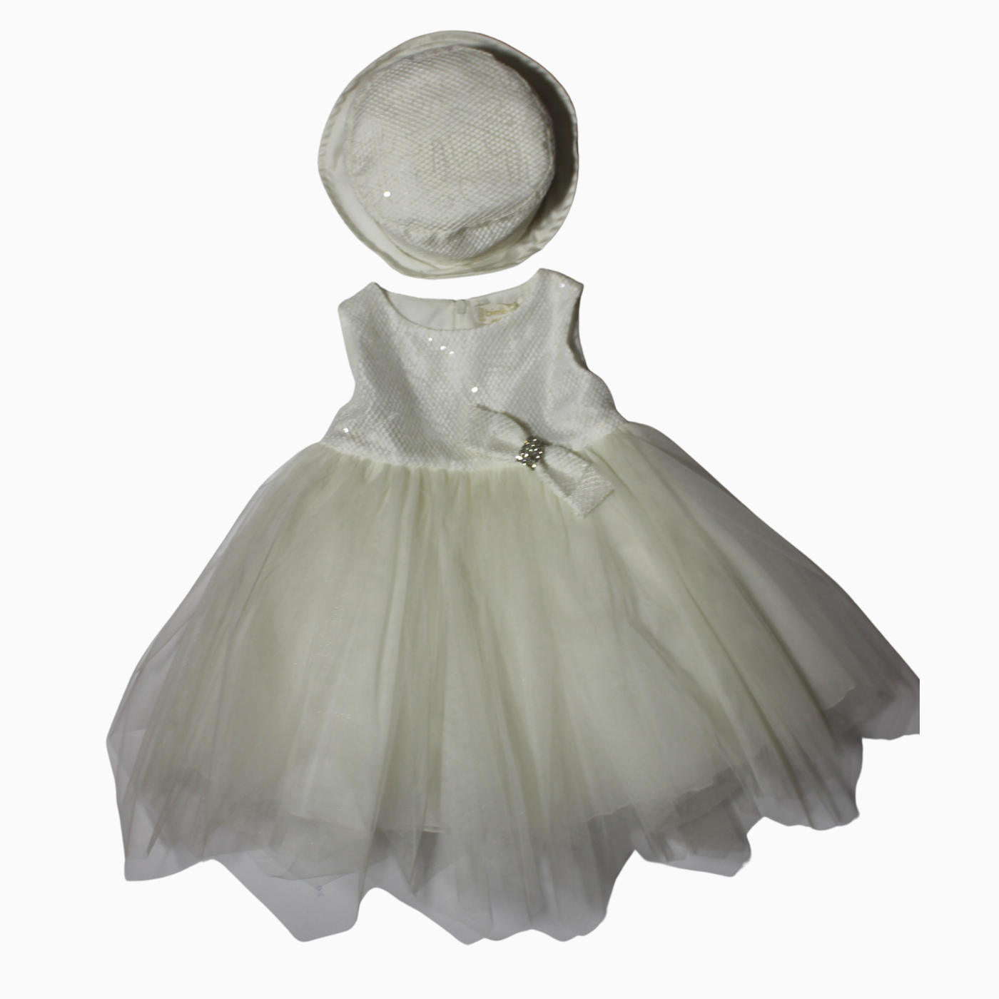 Abito - Bimbalo in Tulle con Cappello da Cerimonia