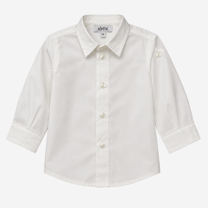 Camicia - Aletta Bianca con Colletto Classico