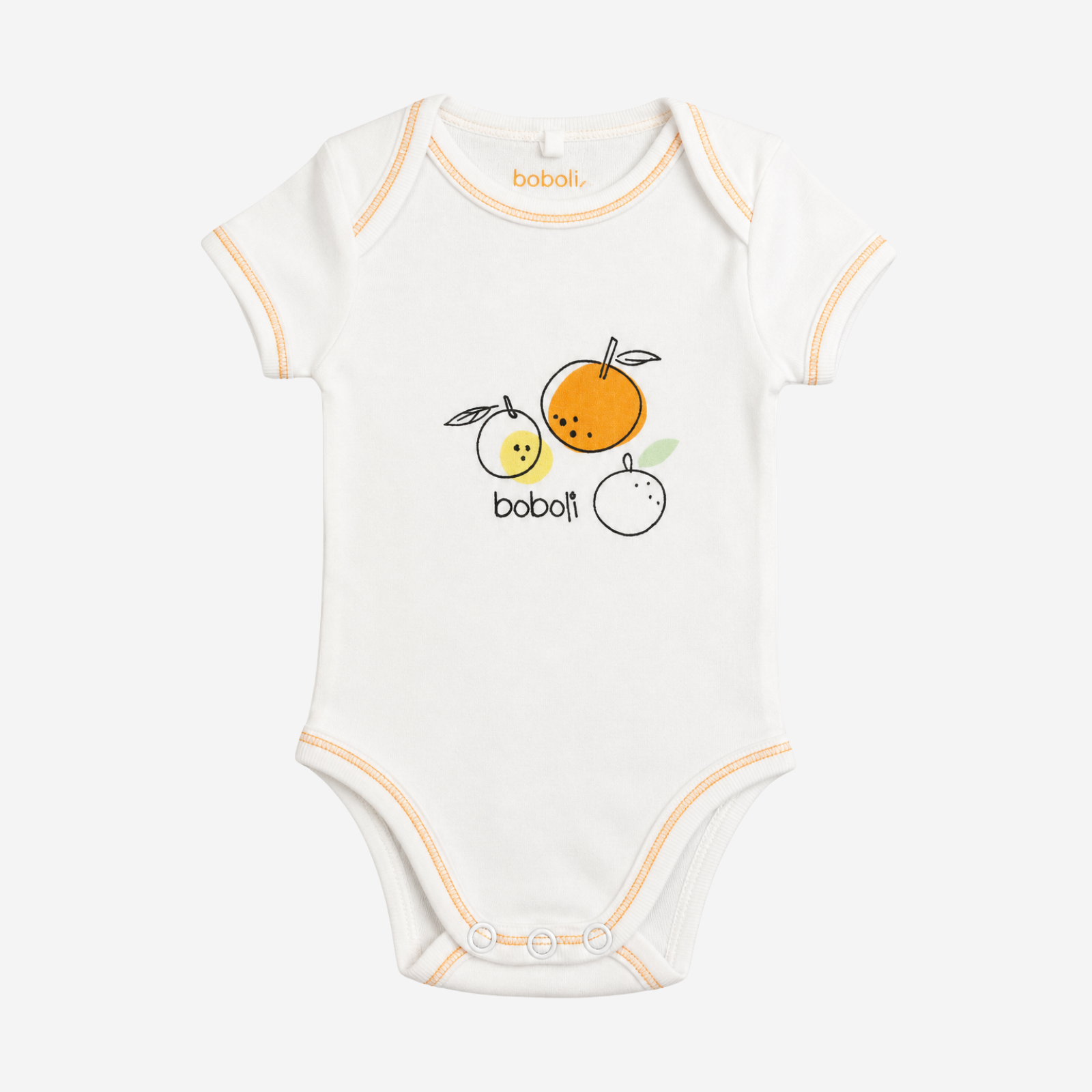 Body Neonato Boboli Bianco con Stampa Frutta Boboli