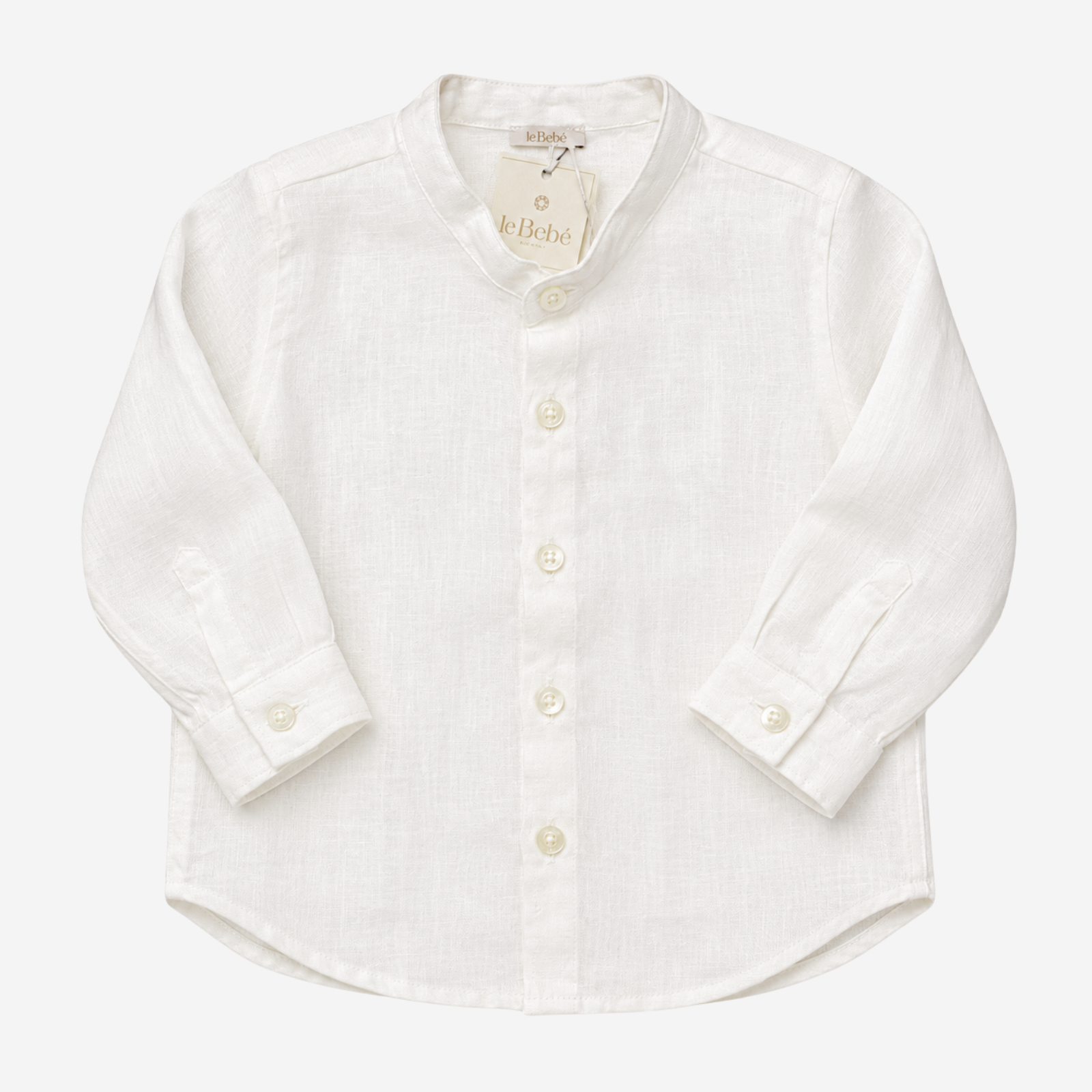Camicia - Le Bebè Bianca con Collo Coreana