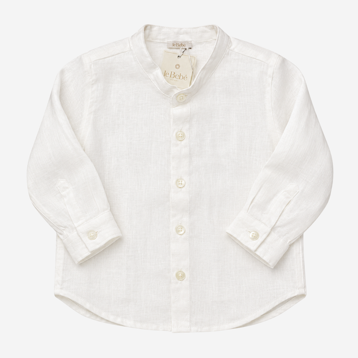 Camicia - Le Bebè Bianca con Collo Coreana