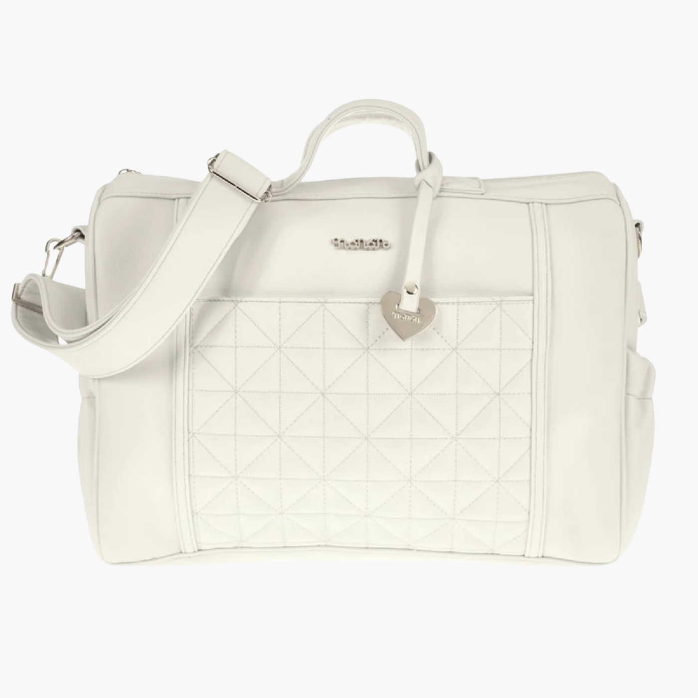 Borsa da Passeggio - Nanàn Pastello Bianca Trapuntata