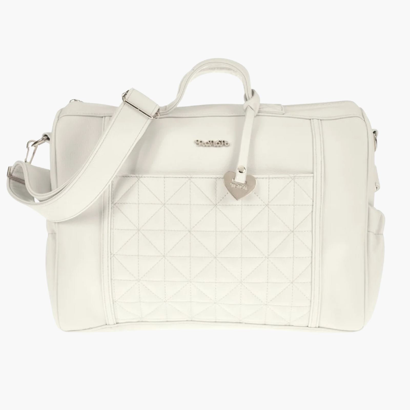 Borsa da Passeggio - Nanàn Pastello Bianca Trapuntata