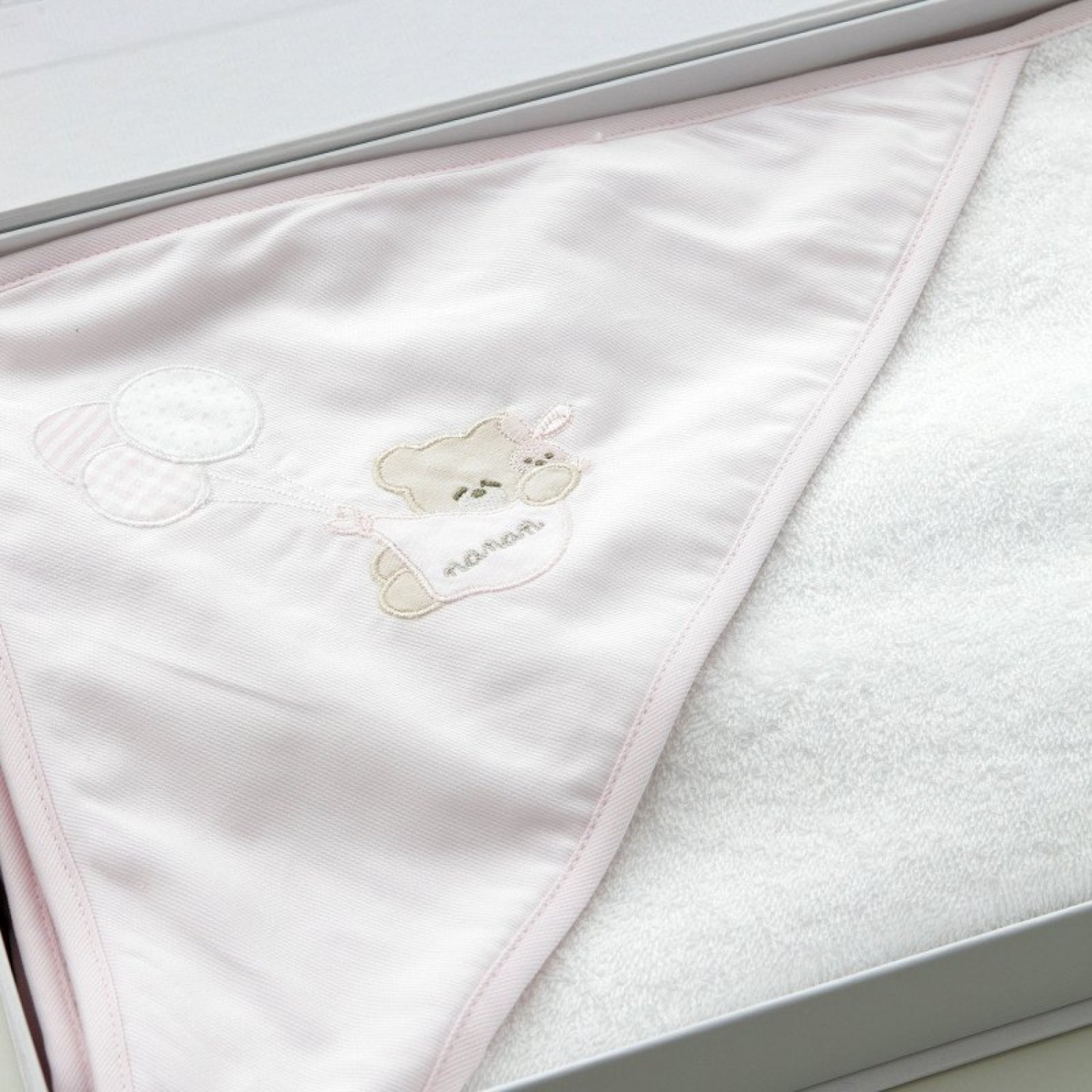 Accappatoio Nascita - Nanàn Palloncino Rosa 0-2 Anni
