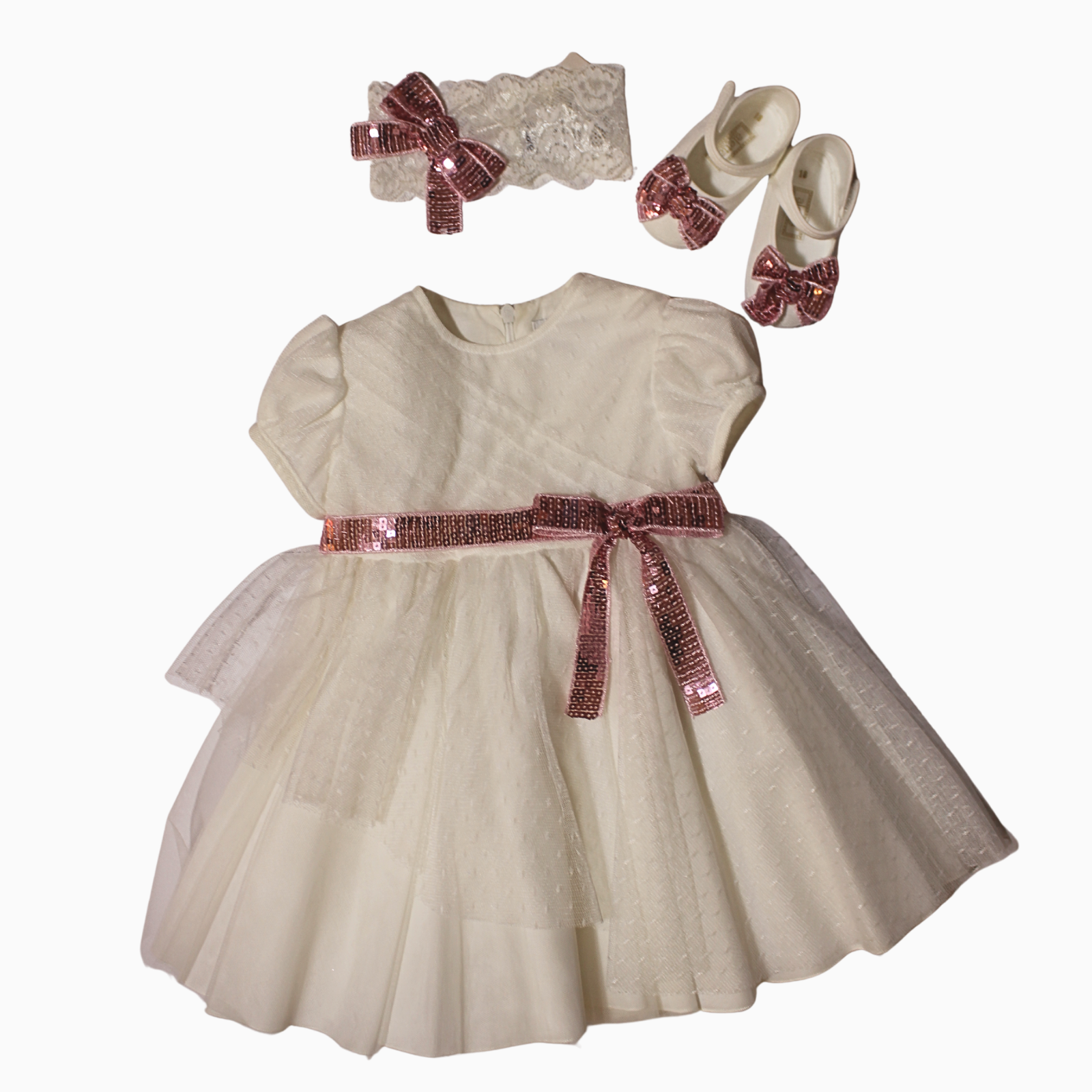 Set Vestito - Aletta con Vestito, Scarpine e Fascia
