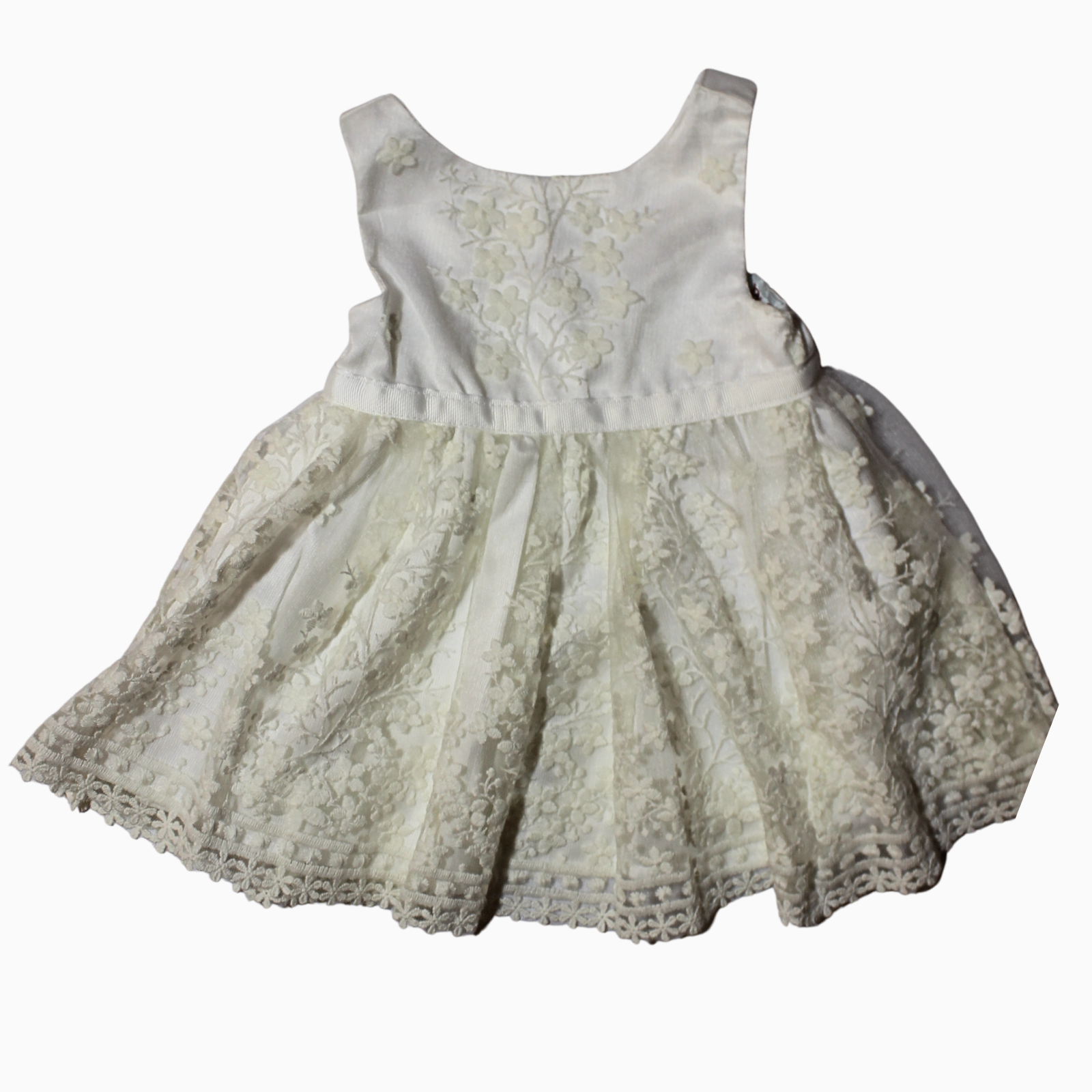 Vestito - Boboli Bretelle Bianco Ricamato