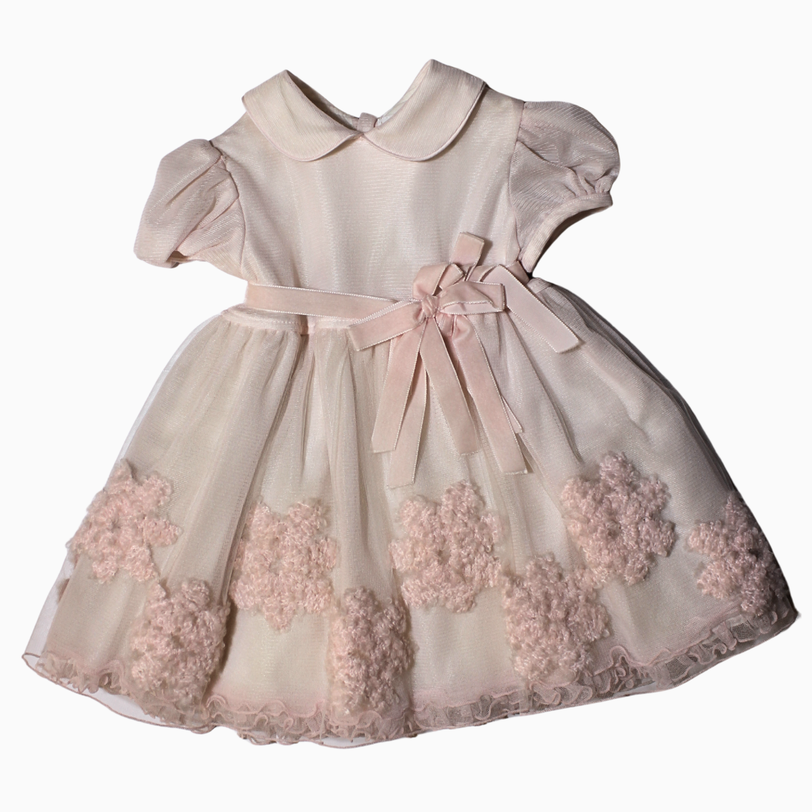 Vestito - Aletta con Fiocco e Fiori