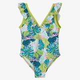 Costume Intero - Boboli con Fantasie Foglie Tropicali
