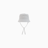 Cappello in Popeline a Righe Baby con Lacci
