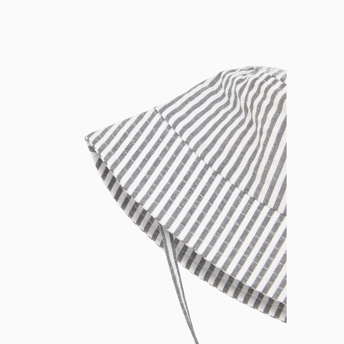 Cappello in Popeline a Righe Baby con Lacci