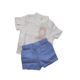 Completo - Boboli Bianco e Azzurro con Shorts