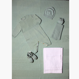 Set Nascita Neonato -  Copertina, Lenzuolo e Tutina