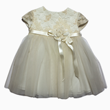 Abito - Bimbalo in Tulle con Giacchino in Pelliccia
