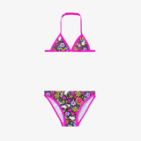 Costume Due Pezzi - Boboli Fiori Fucsia
