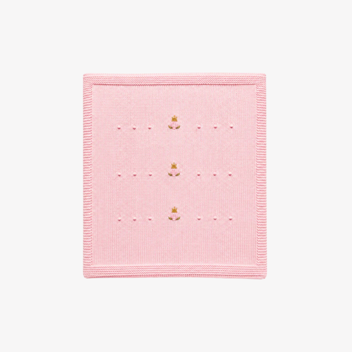 Coperta - Conigli Ricamati Azzurra o Rosa