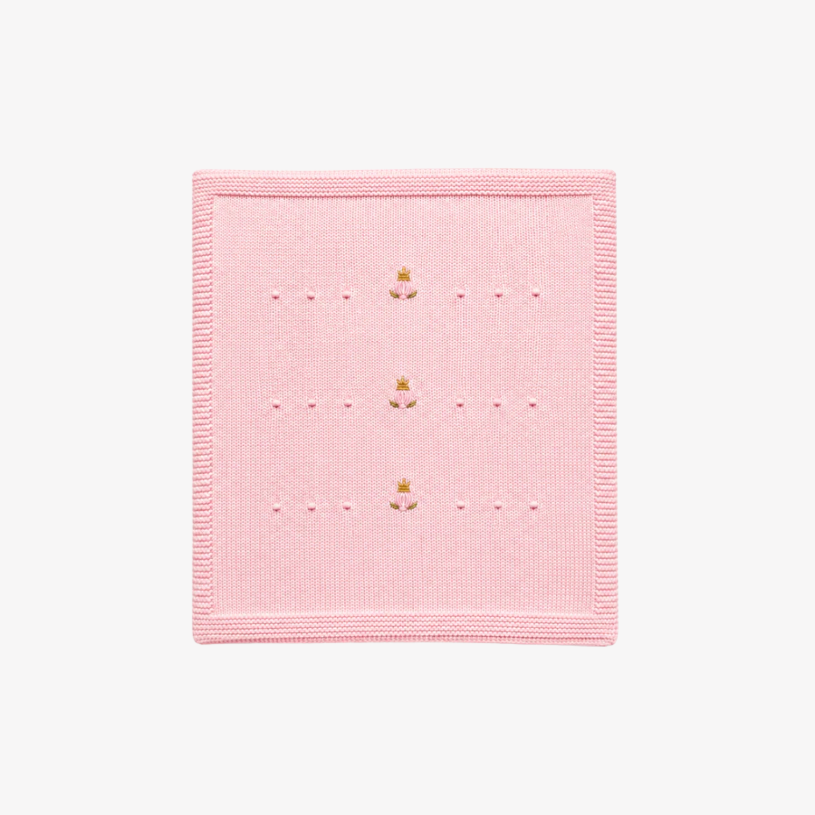 Coperta - Conigli Ricamati Azzurra o Rosa