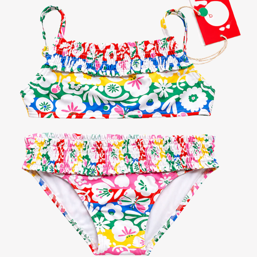 Costume Due Pezzi - Boboli Con Stampa Fiori