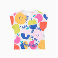 Maglia a Maniche Corte - Boboli con Stampa Mele Colorate